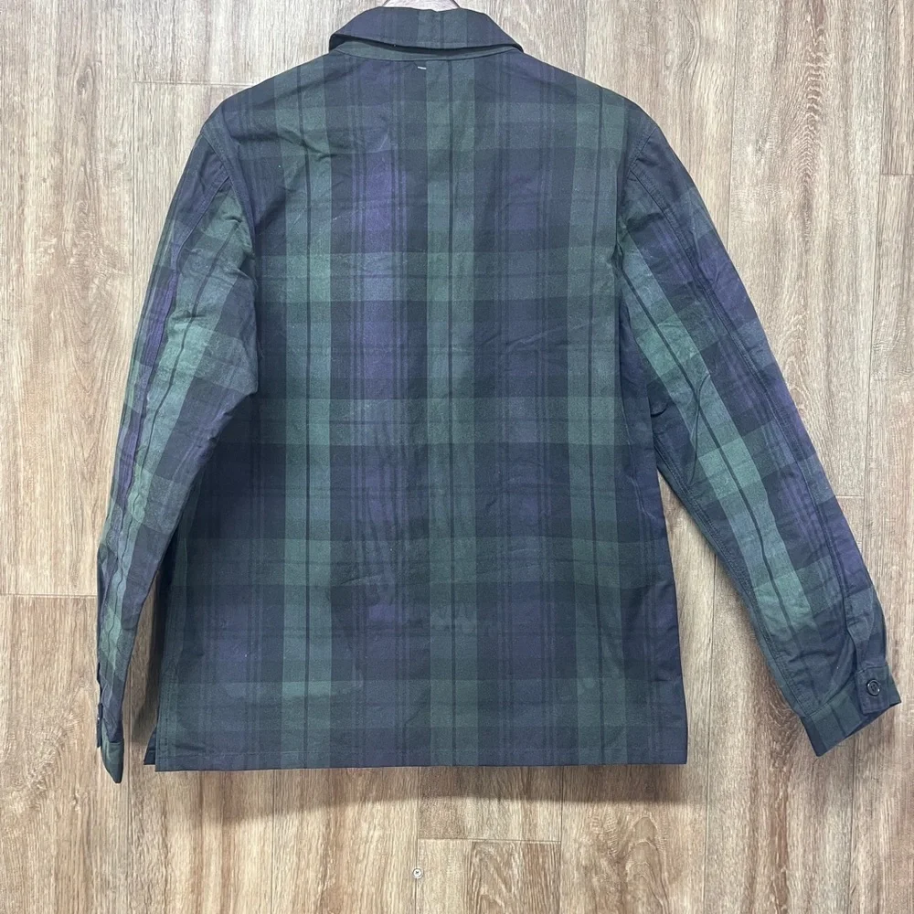 Whim Golf Tartan Caddie Jacket in Waxed Blackwatch